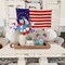 6Pcs Patriotic Artificial Flowers, 19.7" Red White Blue Silk Flowers for July 4th Decorations, Independence Day Party Indoor Living Room Kitchen Table Centerpieces (Vase Not Included)